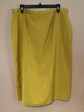 Classic Mustard Yellow Women's Midi Skirt